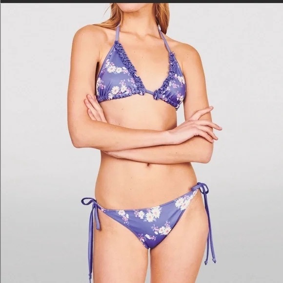 LoveShackFancy Other - NEW Loveshackfancy Harbor Bikini Bottoms in grape gum Size Large